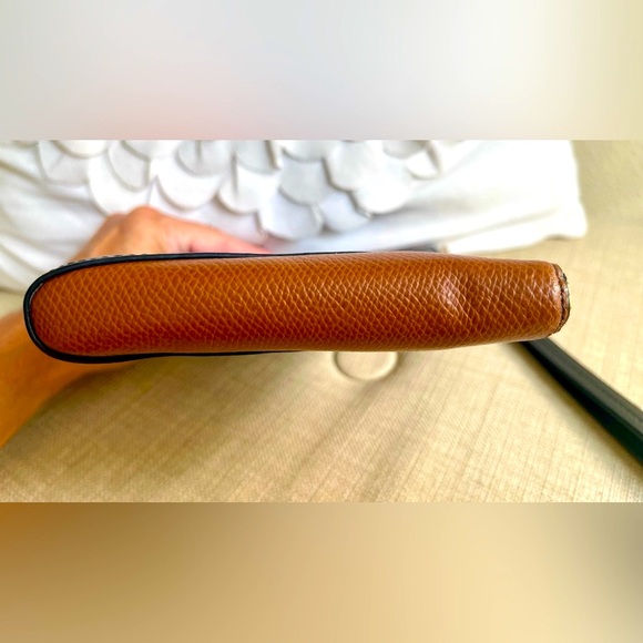 Coach Black and Brown Wristlet with Gold hardware - Picture 6 of 10